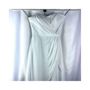 Alvina Valenta sweetheart strapless fit/flare bridal midi dress Sz 6